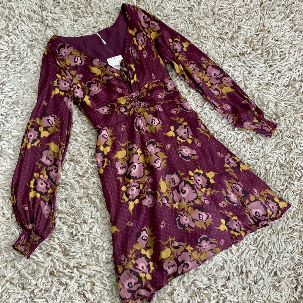 Free People Purple Morning Light Dress - Picture 1 of 7